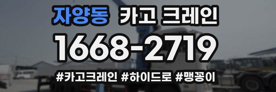 자양동 크레인 작업