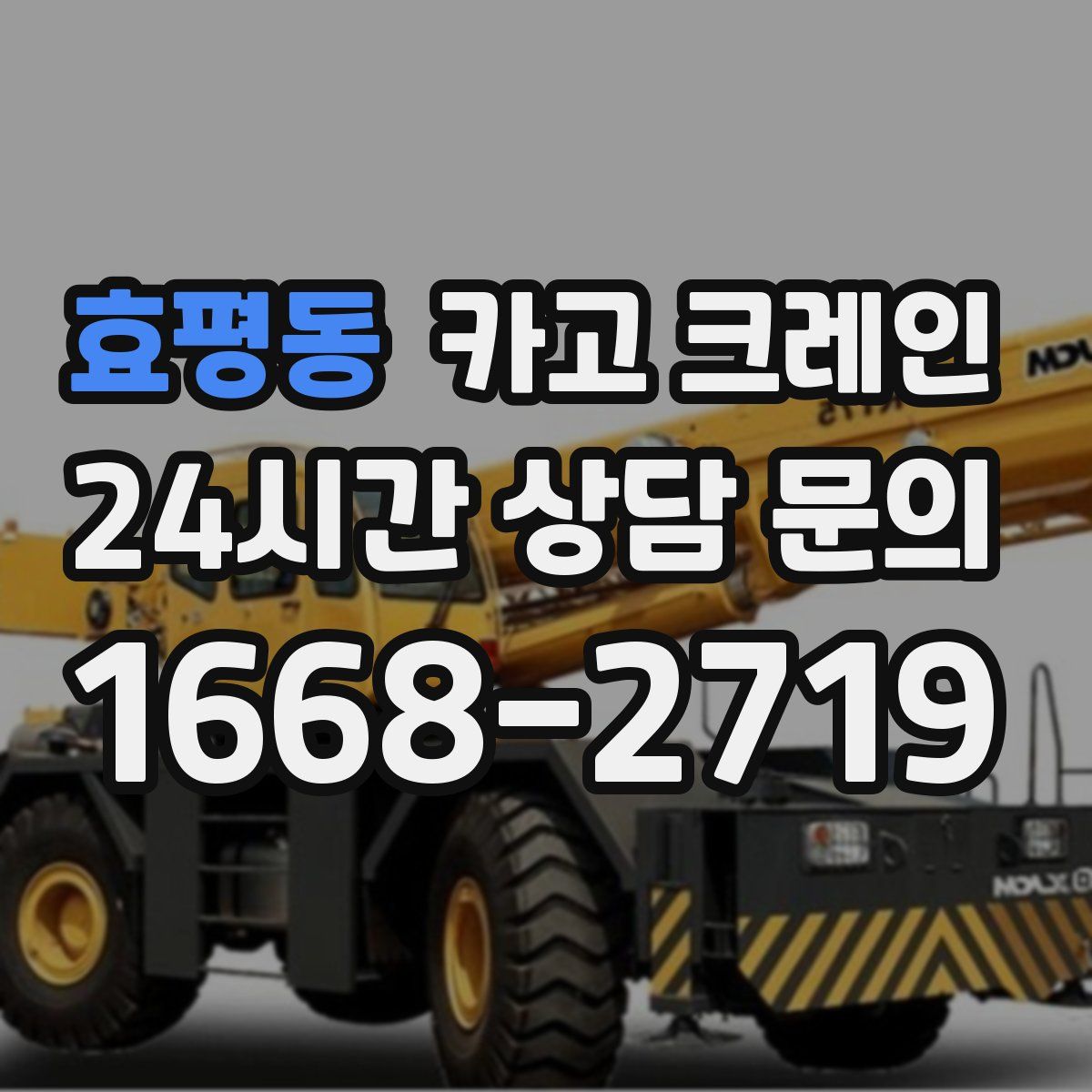 효평동 카고 크레인