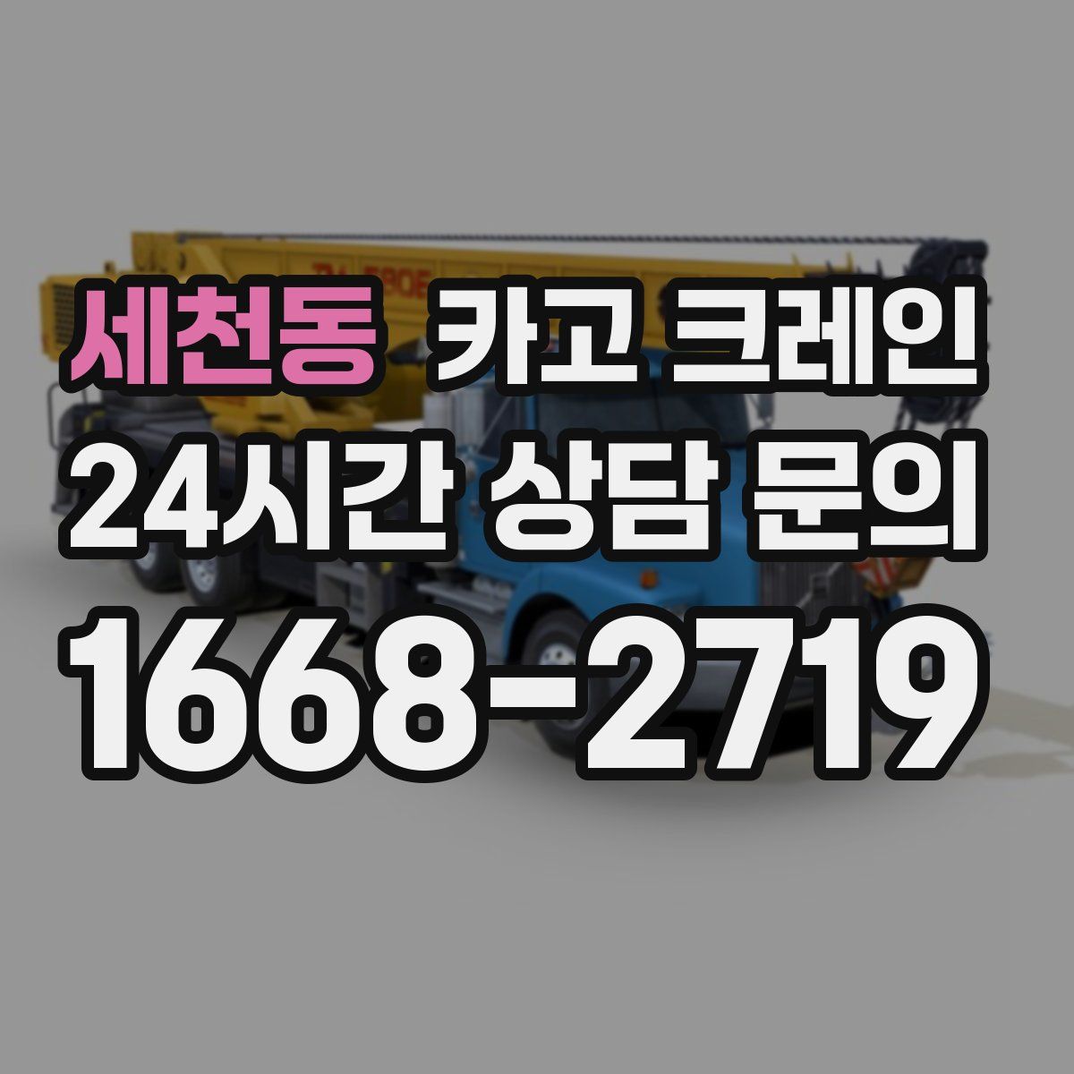 세천동 카고 크레인