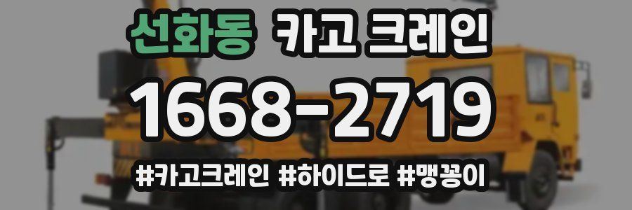 선화동 크레인 작업