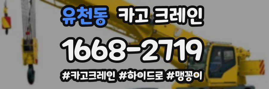 유천동 크레인 작업