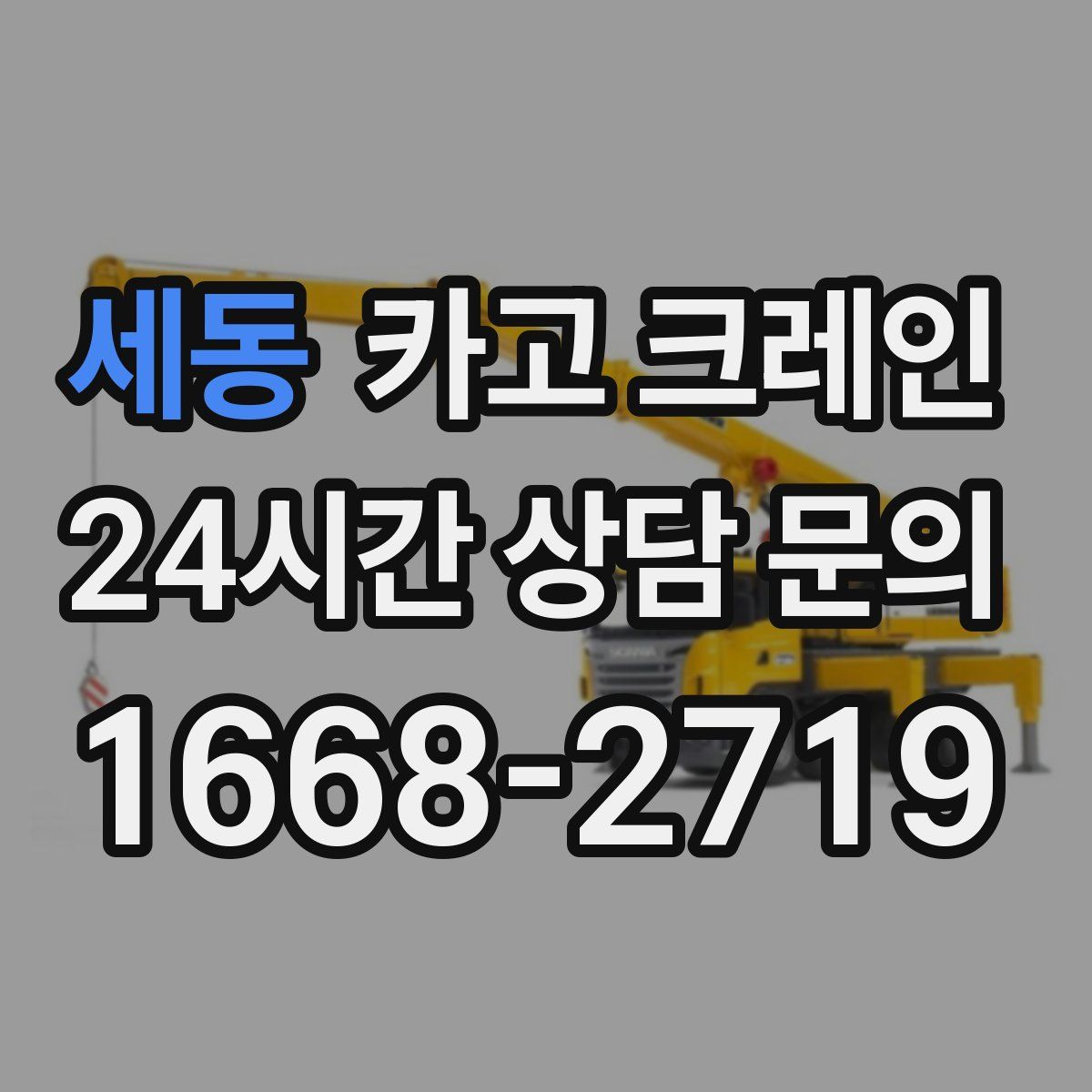 세동 카고 크레인