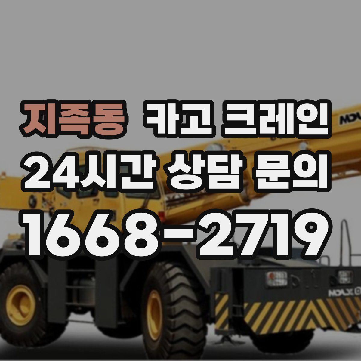 지족동 카고 크레인