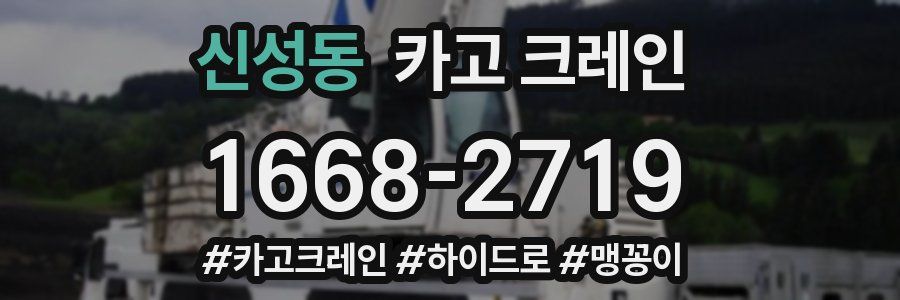 신성동 크레인 작업