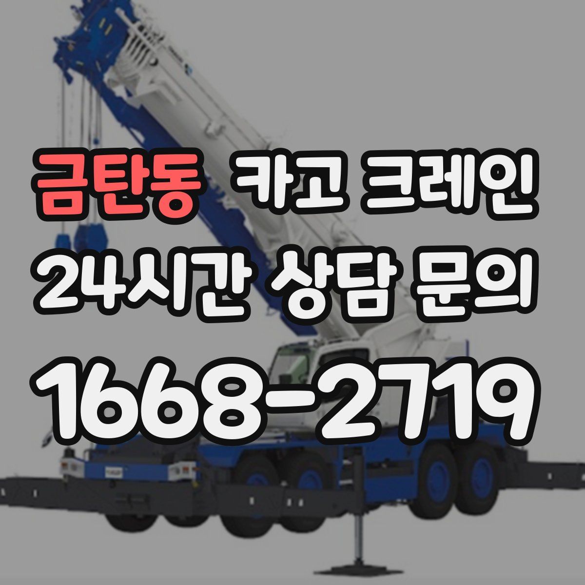금탄동 카고 크레인