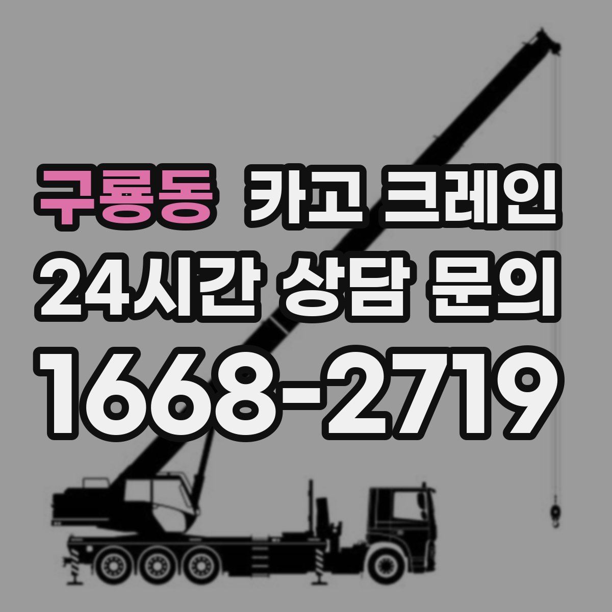 구룡동 카고 크레인