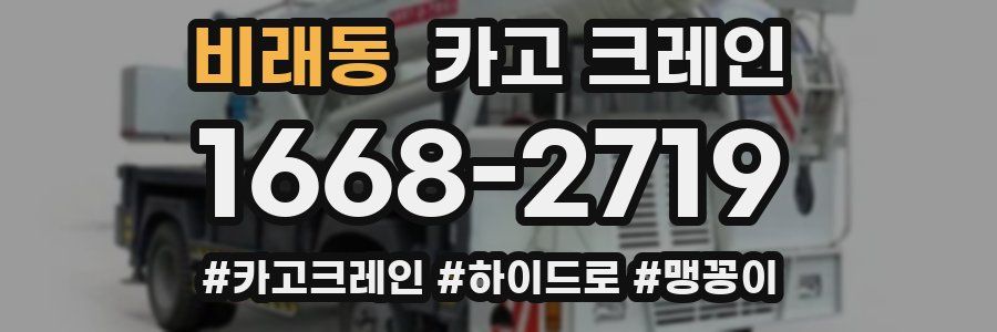 비래동 크레인 작업