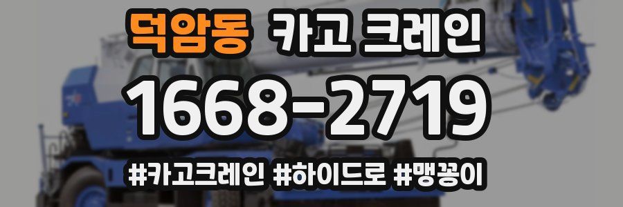 덕암동 크레인 작업