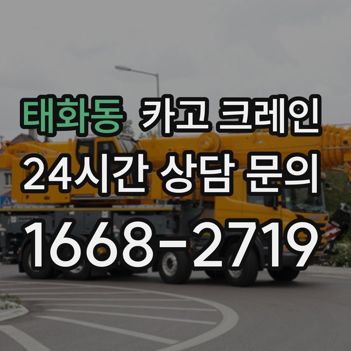 태화동 카고 크레인