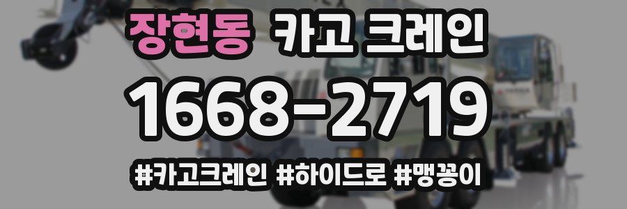 장현동 크레인 작업