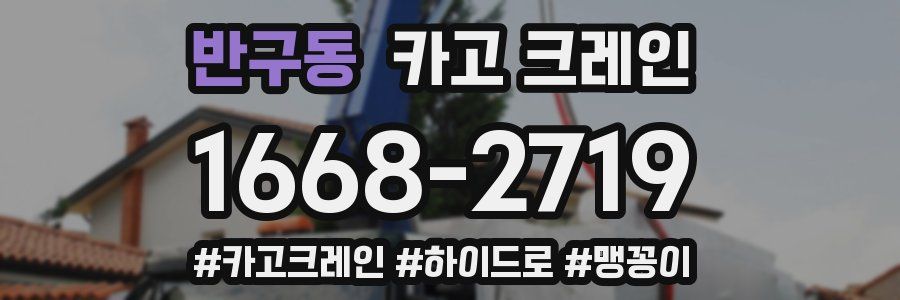 반구동 크레인 작업