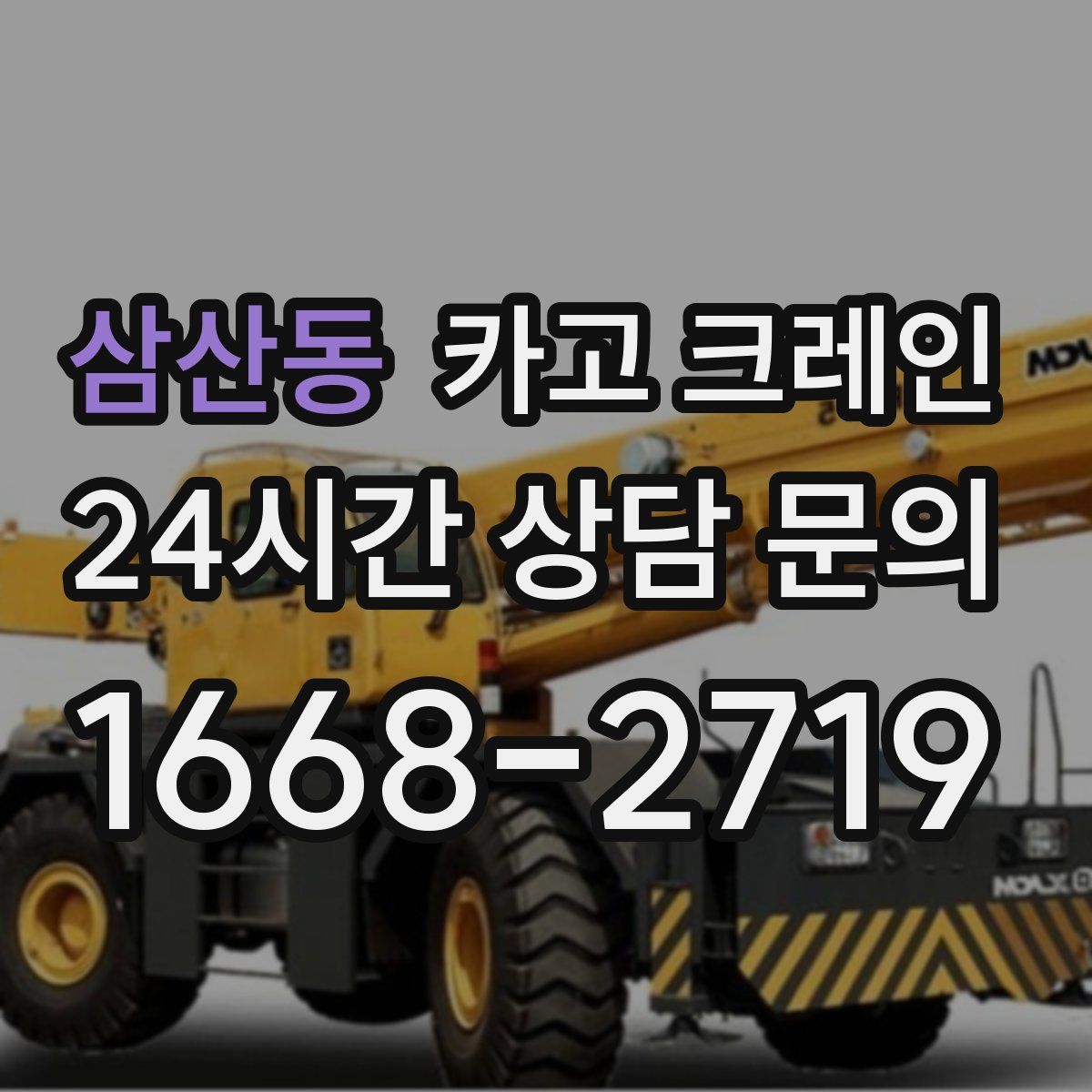 삼산동 카고 크레인