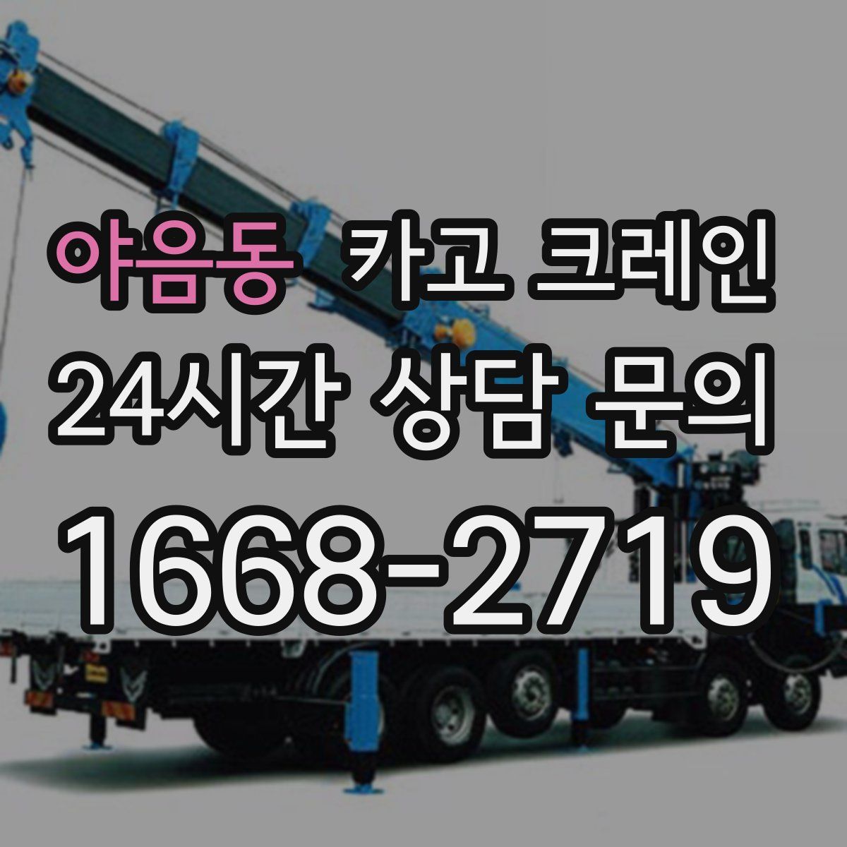 야음동 카고 크레인