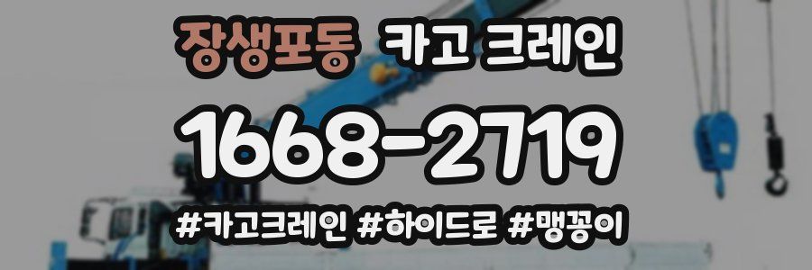 장생포동 크레인 작업