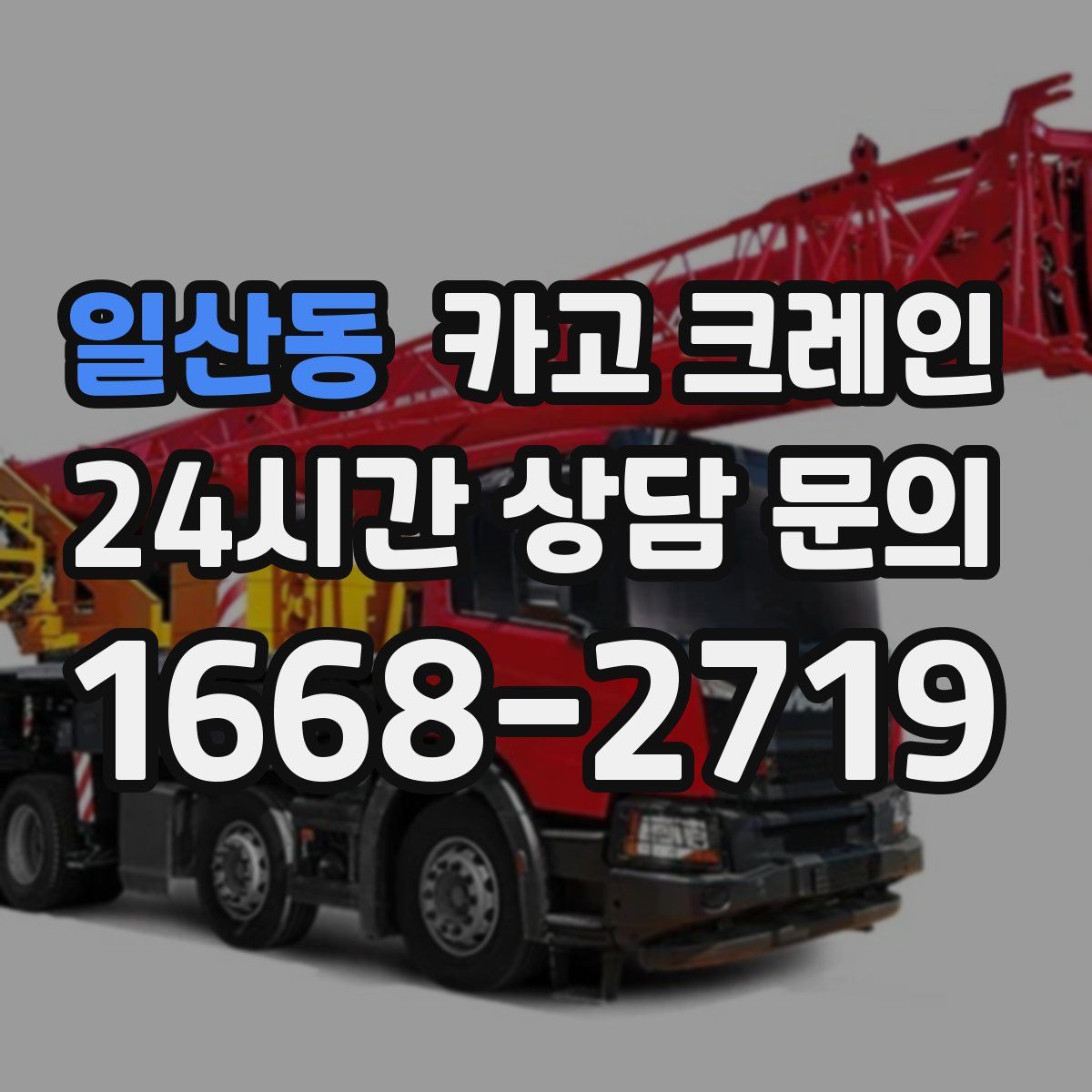 일산동 카고 크레인