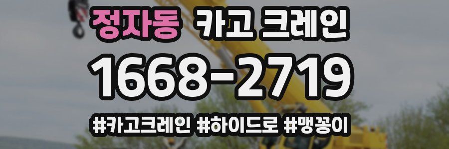 정자동 크레인 작업