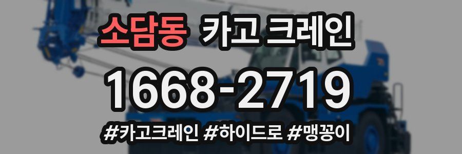 소담동 크레인 작업