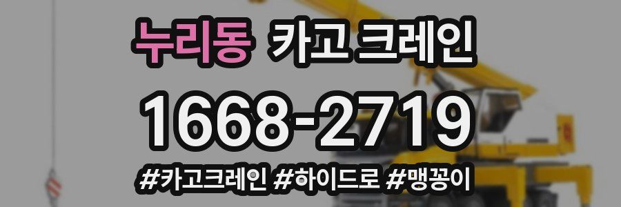 누리동 크레인 작업