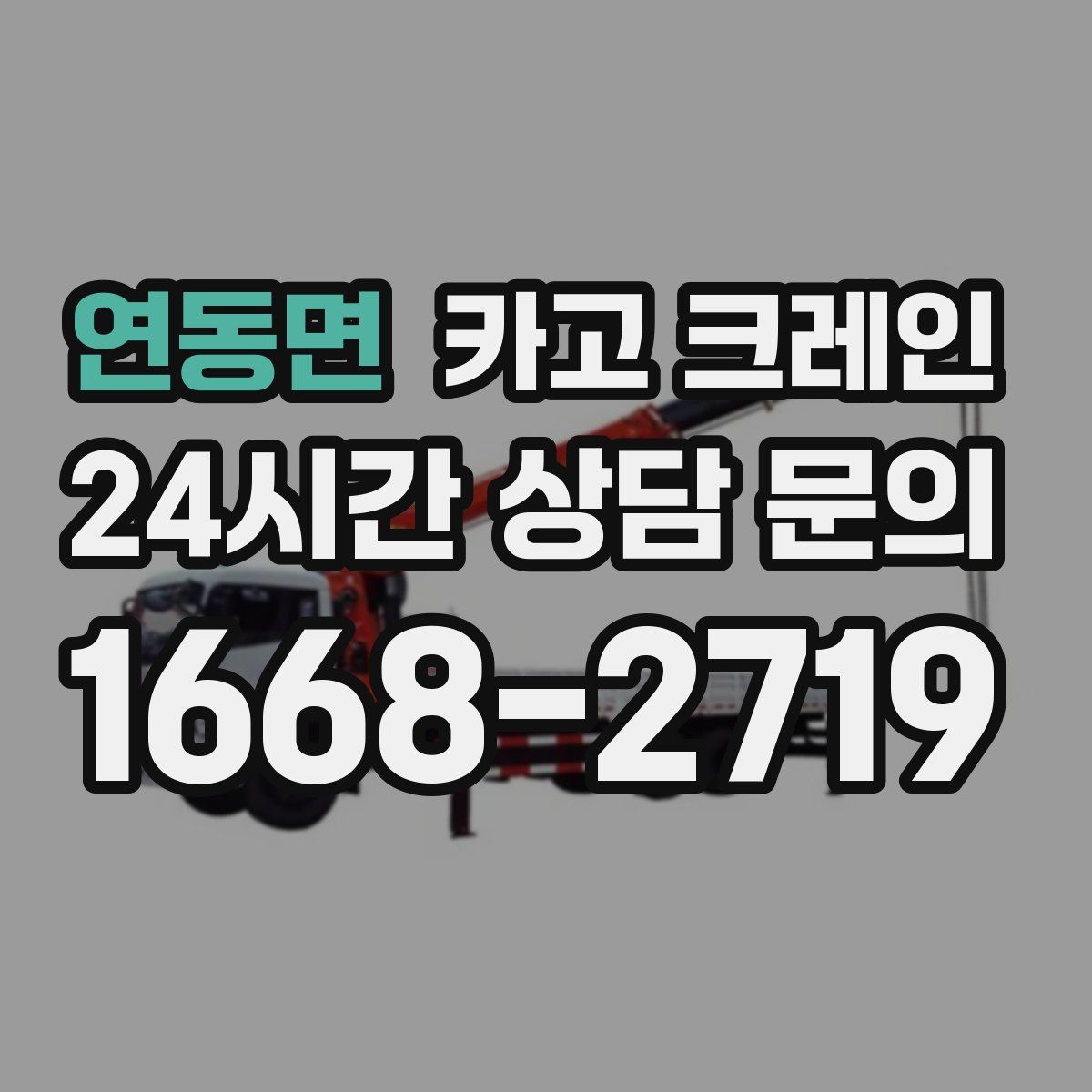 연동면 카고 크레인