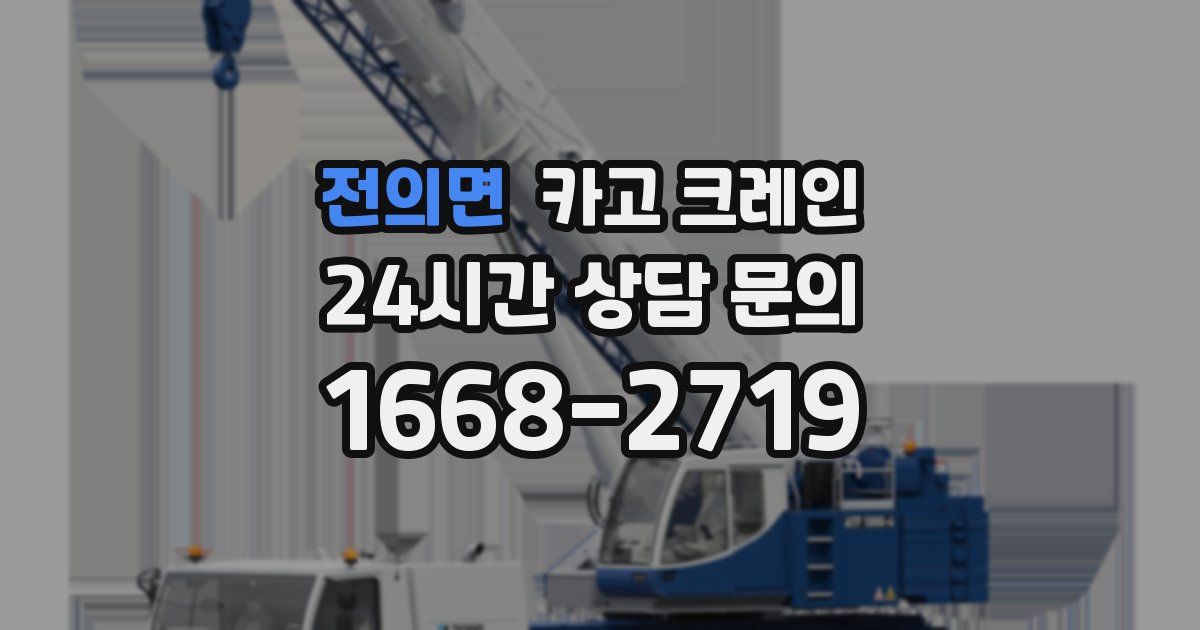 전의면 크레인