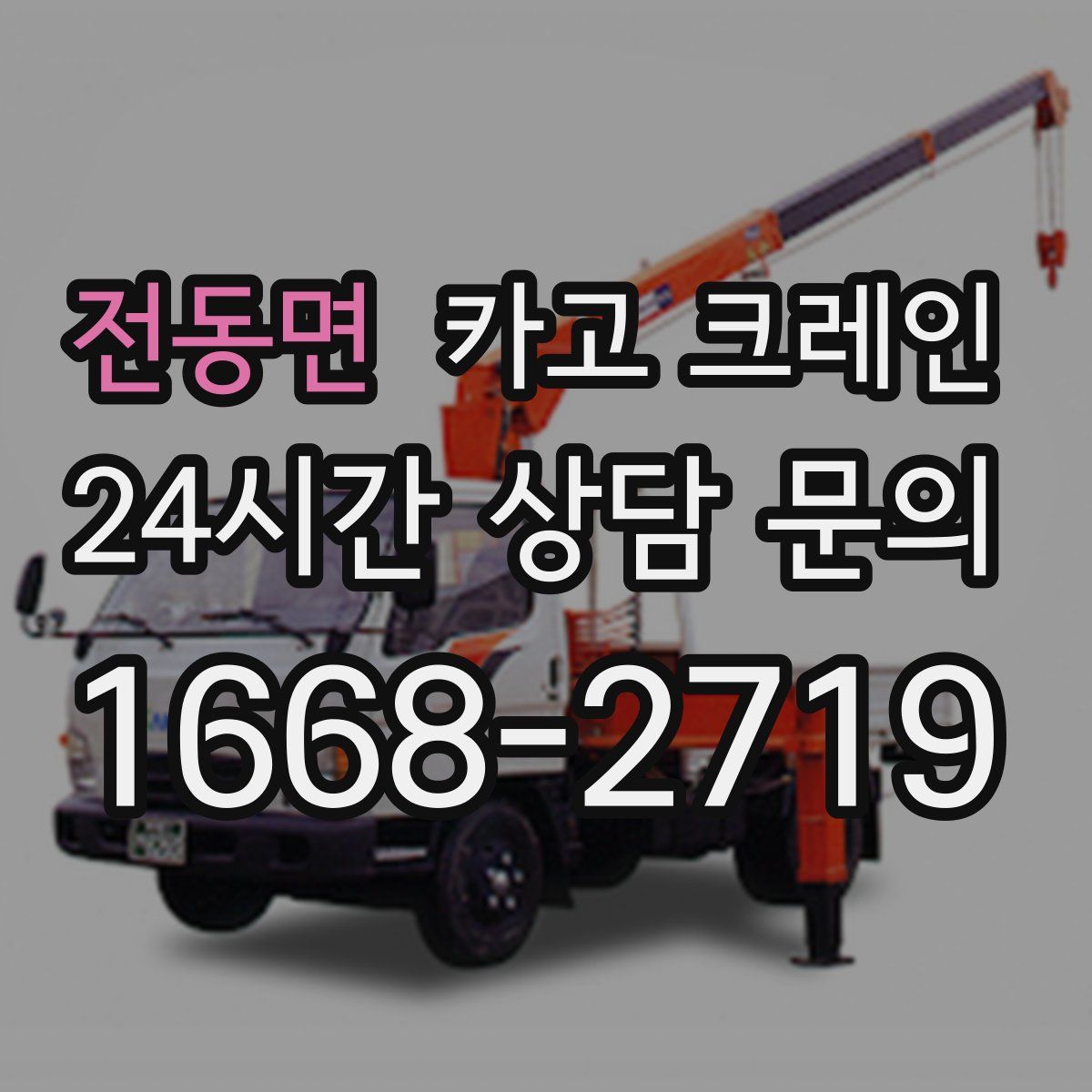 전동면 카고 크레인