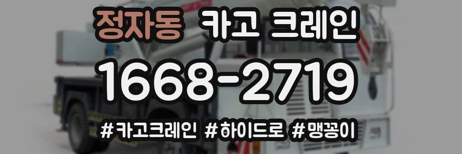 정자동 크레인 작업