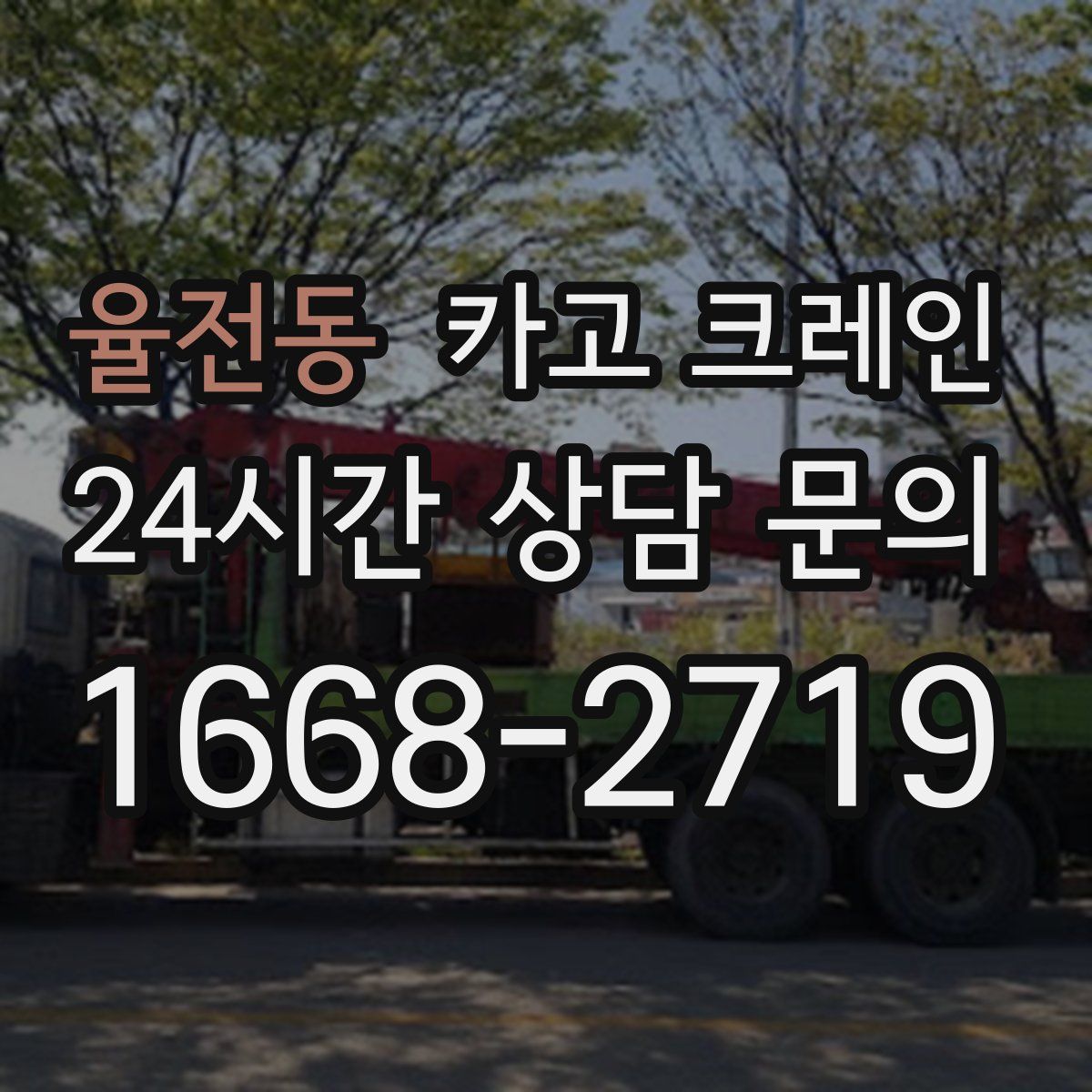 율전동 카고 크레인