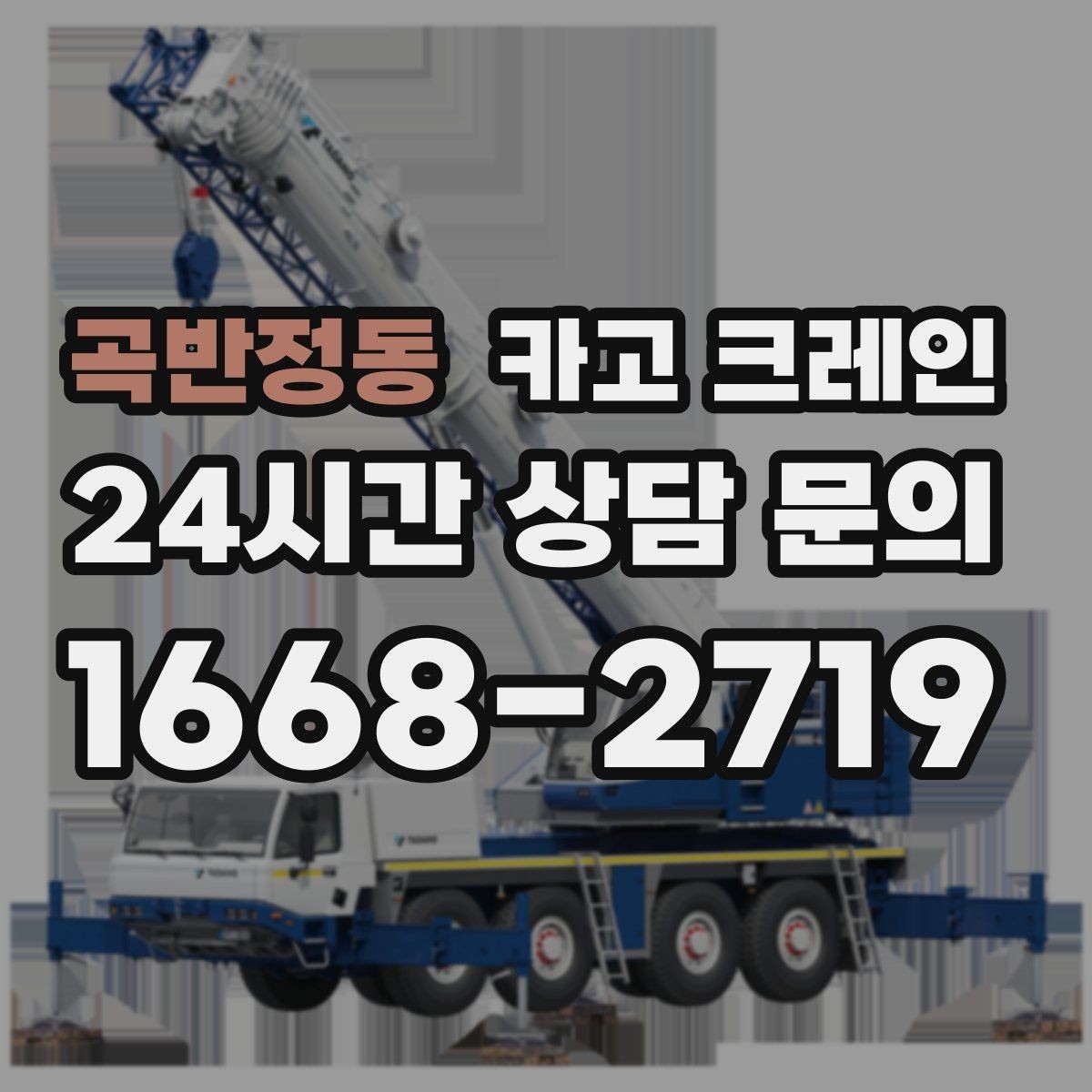 곡반정동 카고 크레인 대형 금형 이동 설치 진행