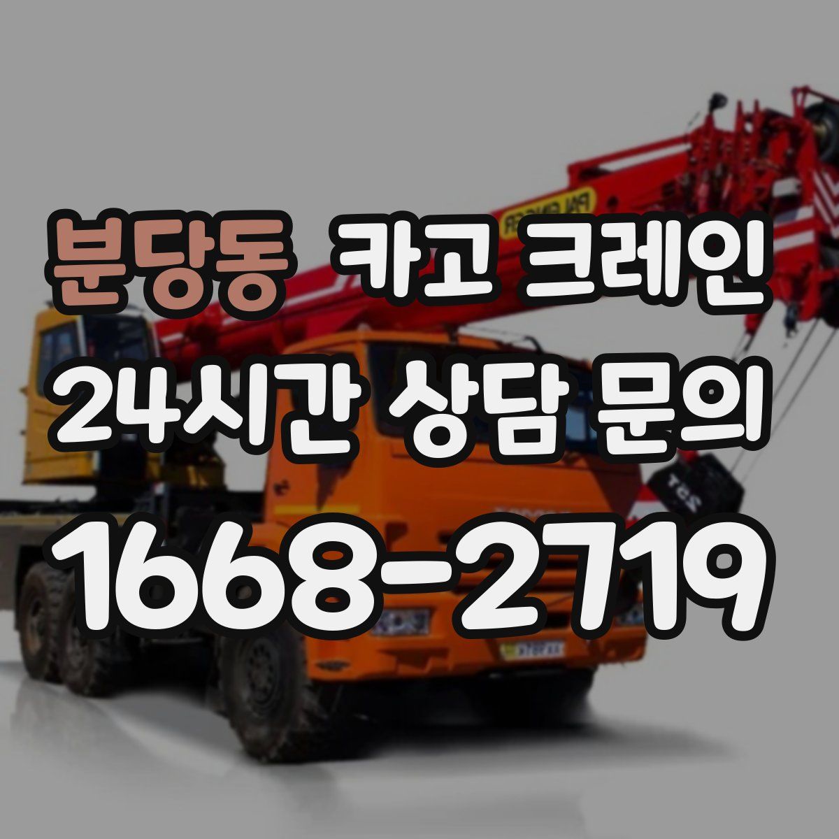 분당동 카고 크레인
