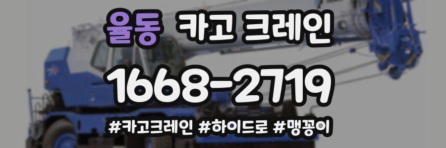 율동 크레인 작업