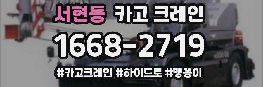 서현동 크레인 작업