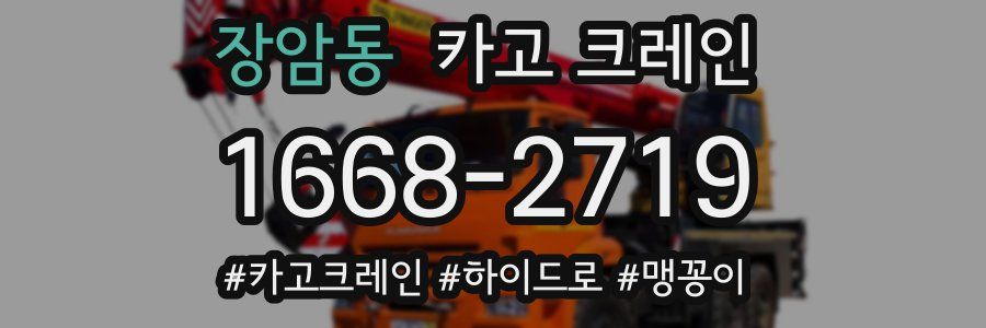 장암동 크레인 작업