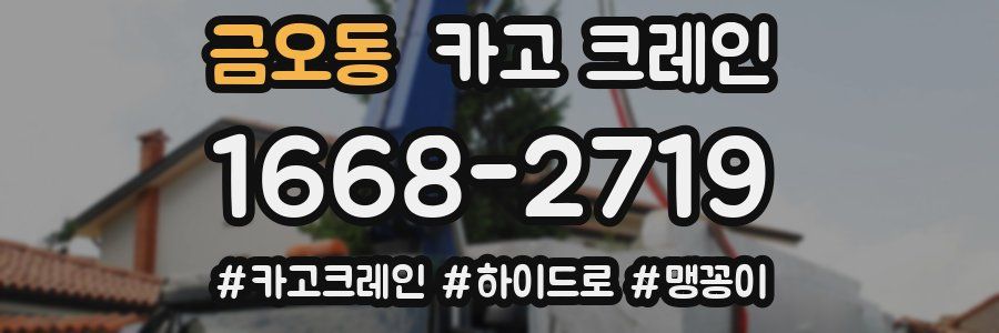 금오동 크레인 작업