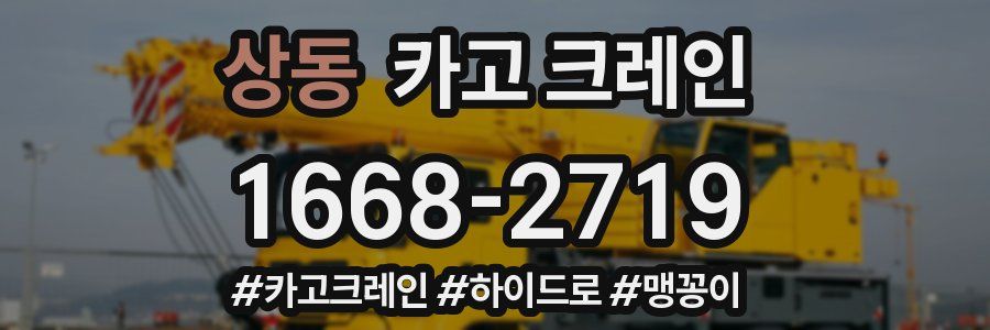 상동 크레인 작업
