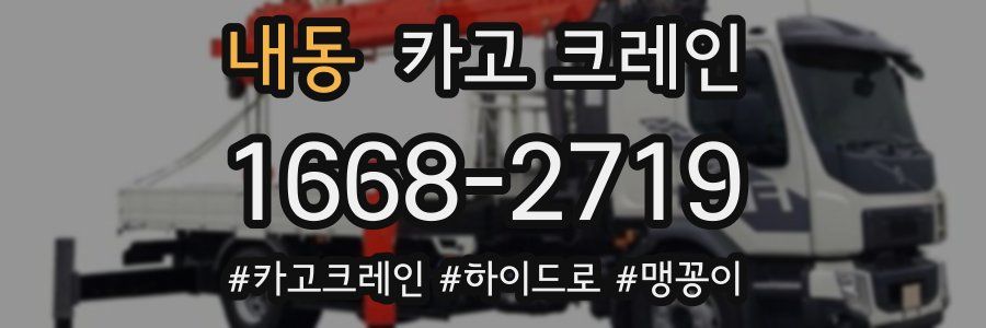 내동 크레인 작업