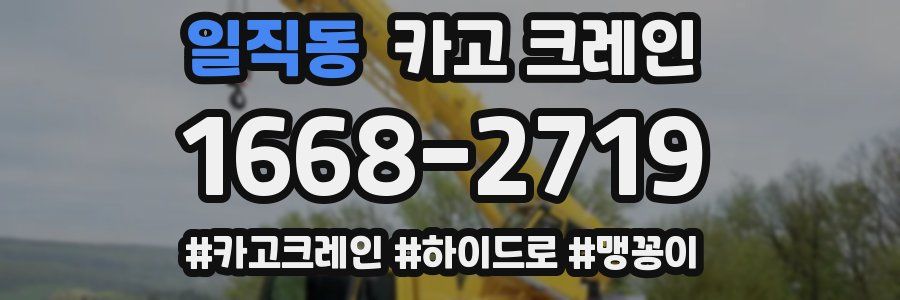 일직동 크레인 작업