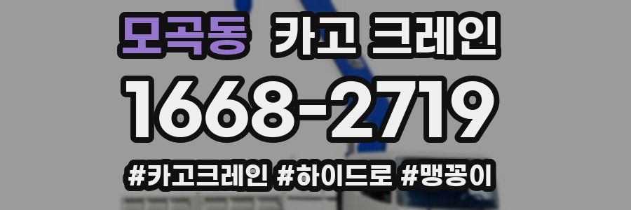 모곡동 크레인 작업