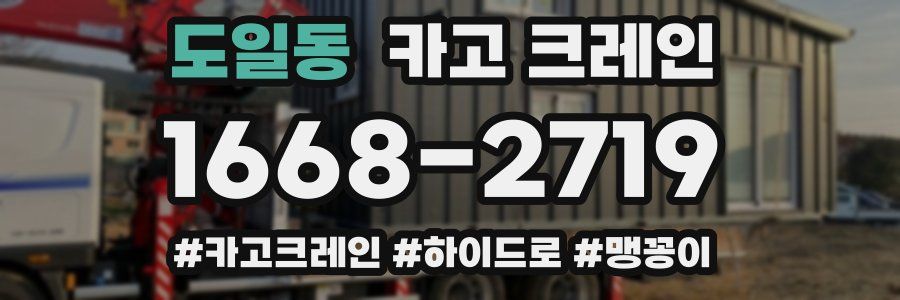 도일동 크레인 작업