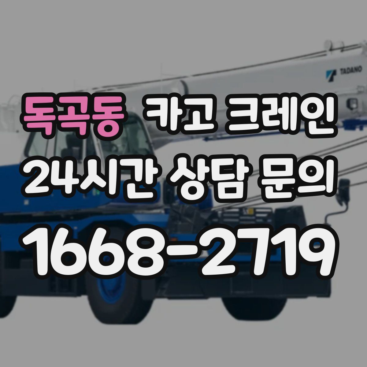 독곡동 카고 크레인