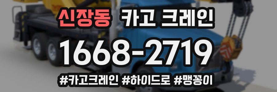 신장동 크레인 작업