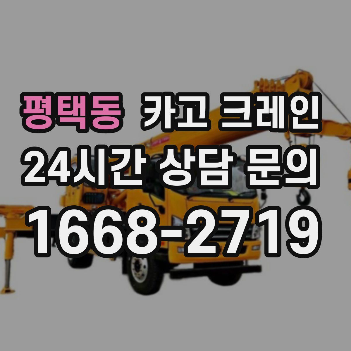 평택동 카고 크레인