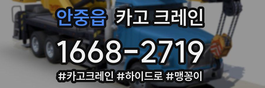 안중읍 크레인 작업