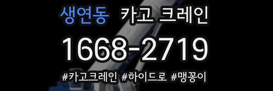 생연동 크레인 작업