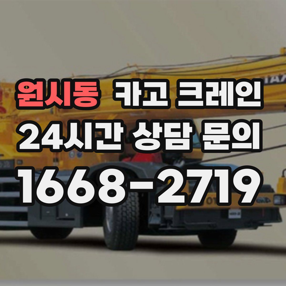 원시동 카고 크레인