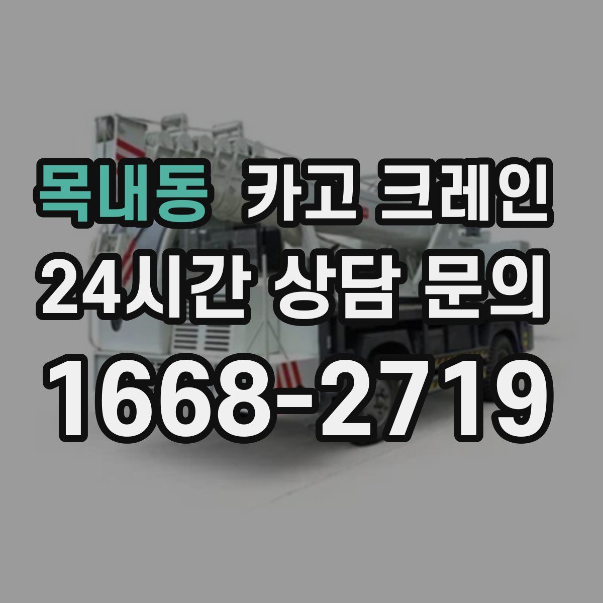 목내동 카고 크레인