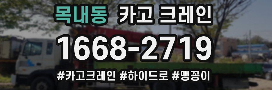 목내동 크레인 작업