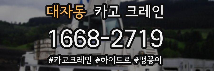 대자동 크레인 작업