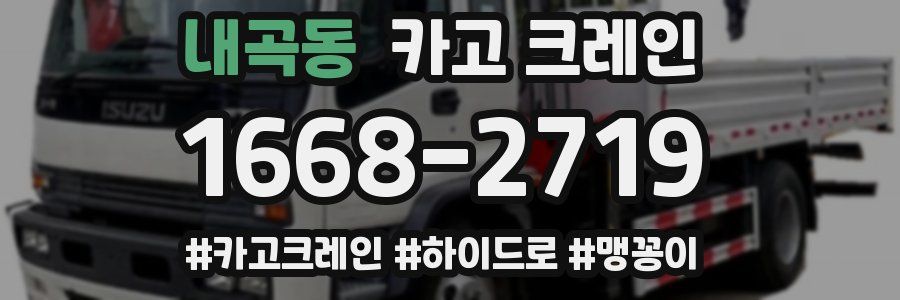 내곡동 크레인 작업