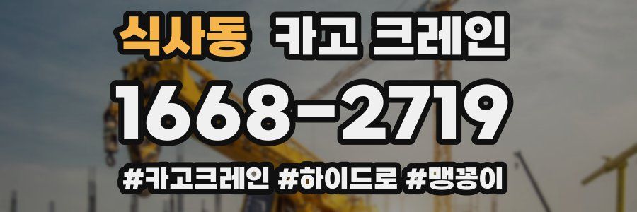 식사동 크레인 작업