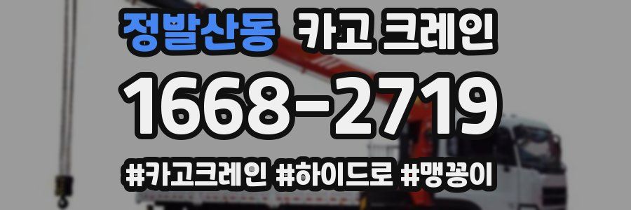 정발산동 크레인 작업